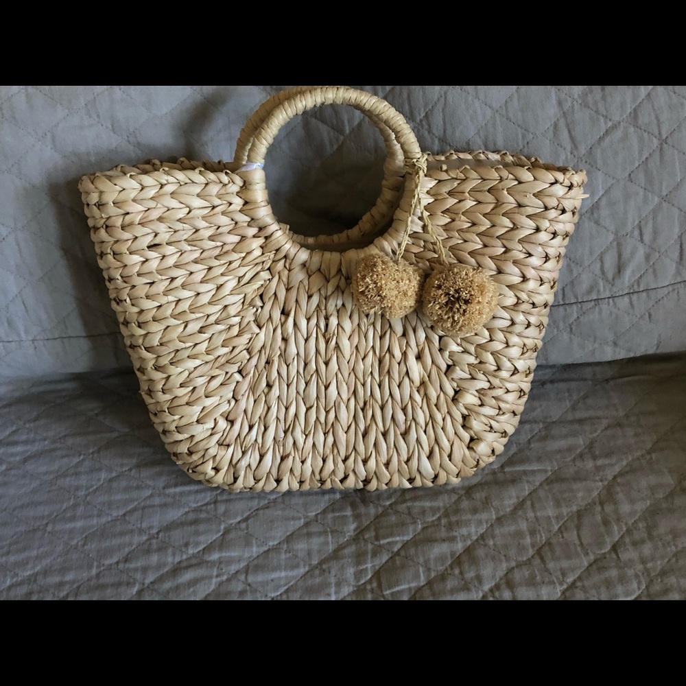 Brand new wicker hand purse NOT a beach tote.